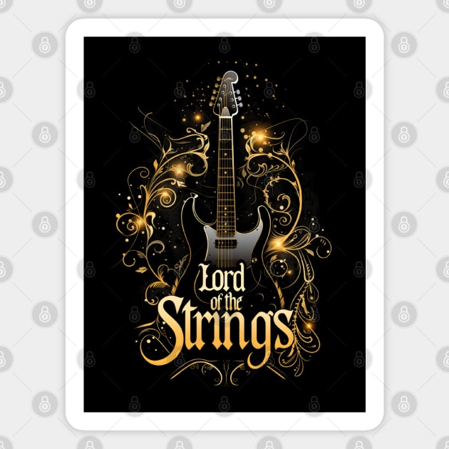 Lord of the Strings - Stratto Guitar - Fantasy Magnet by Fenay-Designs